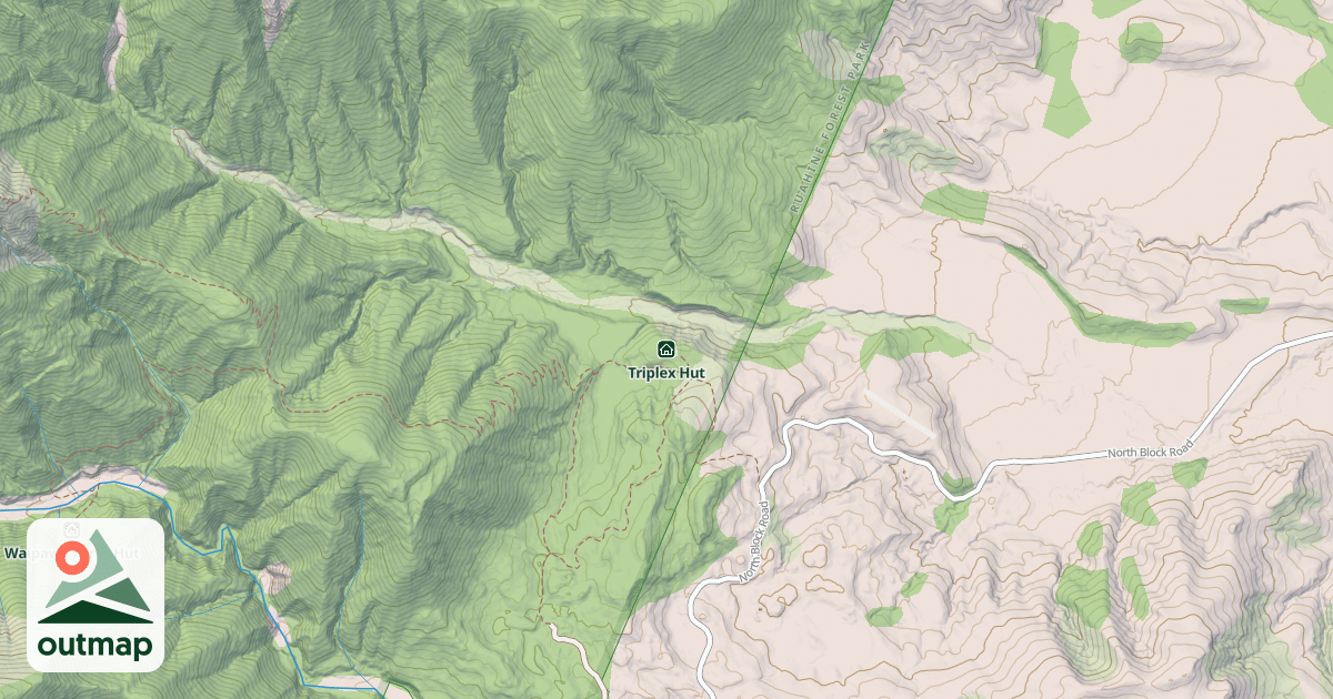 Map of Triplex Hut