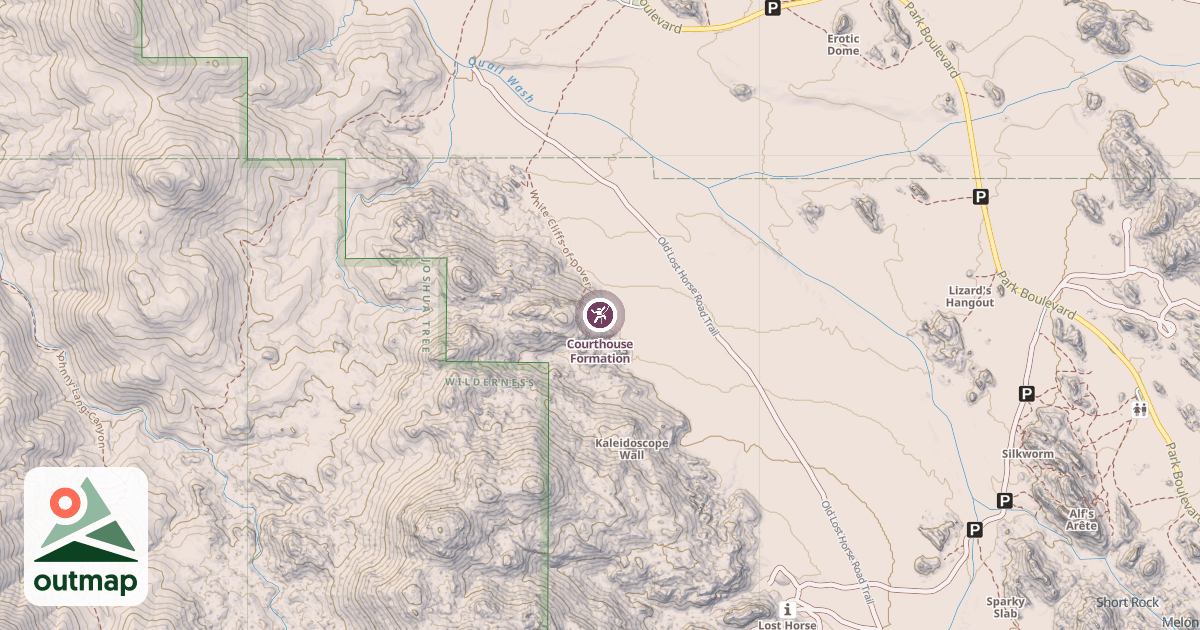 Map of Courthouse Formation