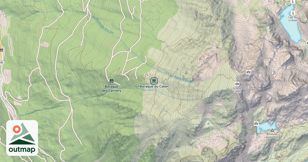 Map of Baraque du Colon