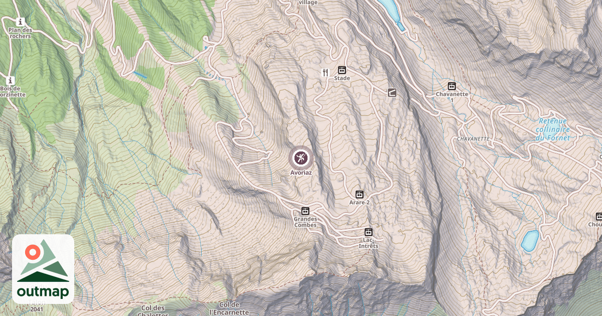 Map of Avoriaz