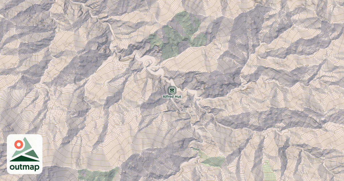 Map of Alfred Hut