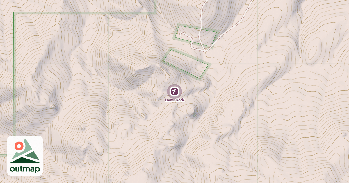 Map of Lower Rock