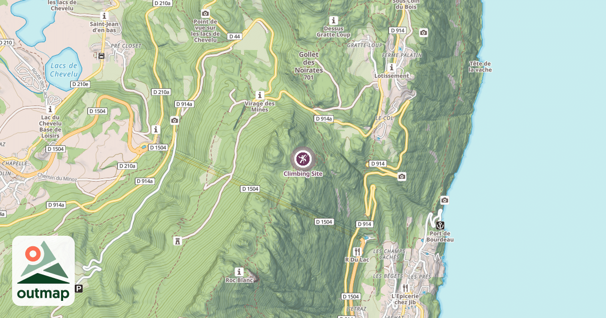 Map of Climbing Site