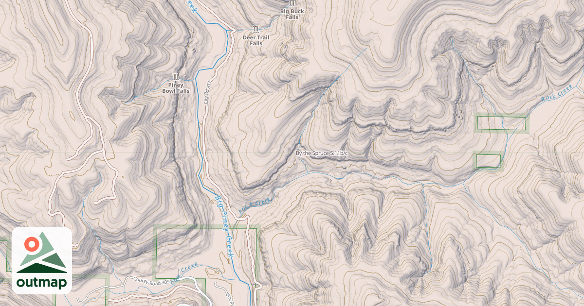 Map of By the Spruce