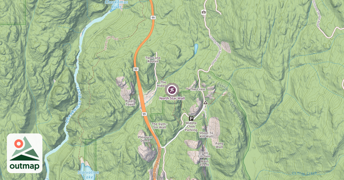 Map of North Star Wall