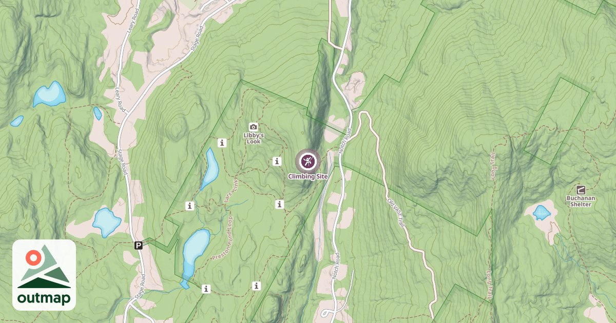 Map of Climbing Site