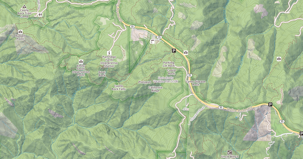 Map preview of Uncle Fred's Vacation Plan