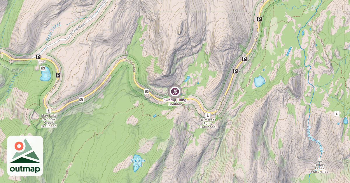Map of Swamp Thing Boulder