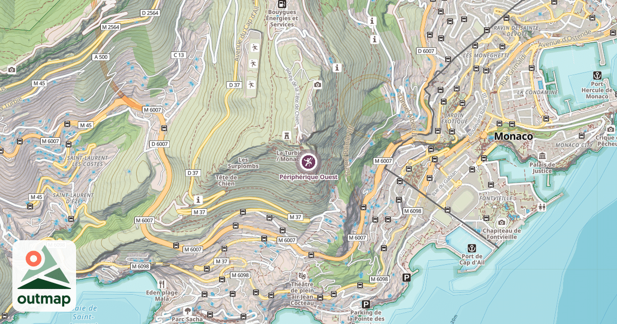 Map of Périphérique Ouest