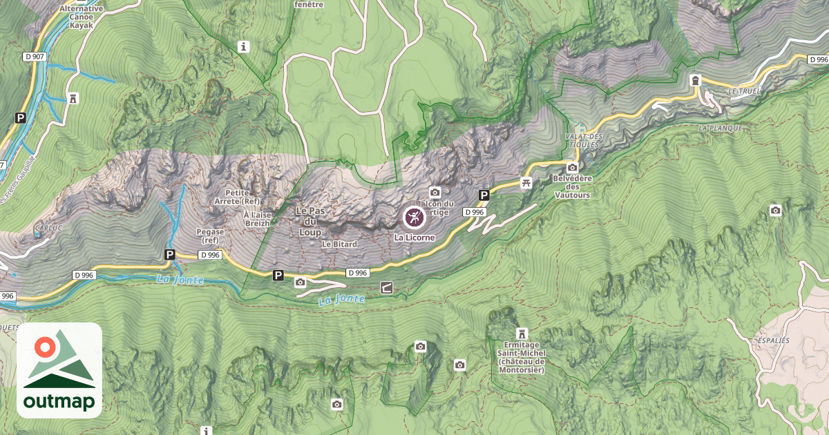 Map of La Licorne