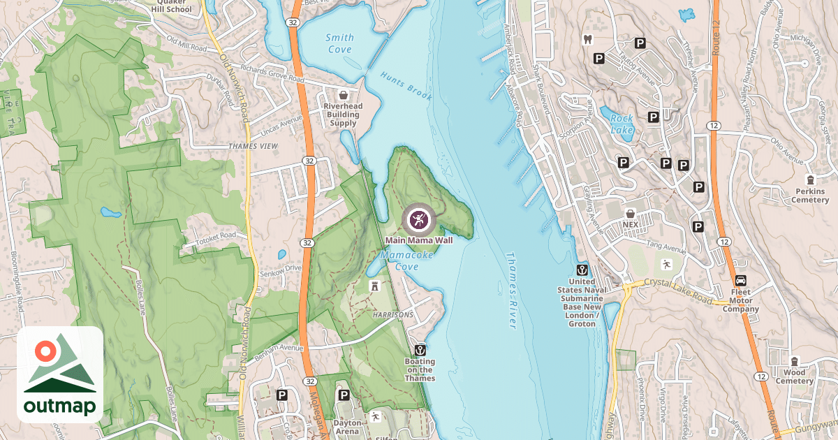 Map of Main Mama Wall