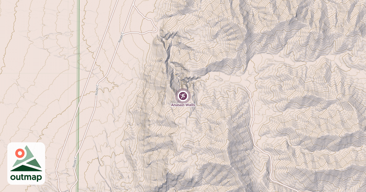 Map of Anasazi Walls