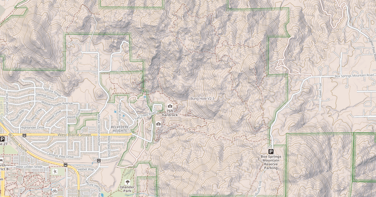 Map preview of Bung Hole