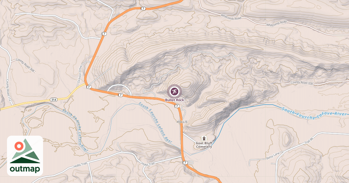 Map of Bullet Rock