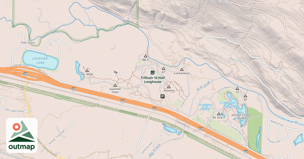 Map of Trillium 4 Half Longhouse