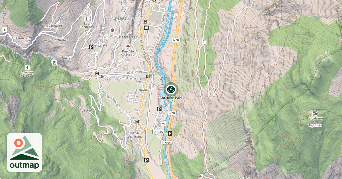 Map of ABC Bike Park