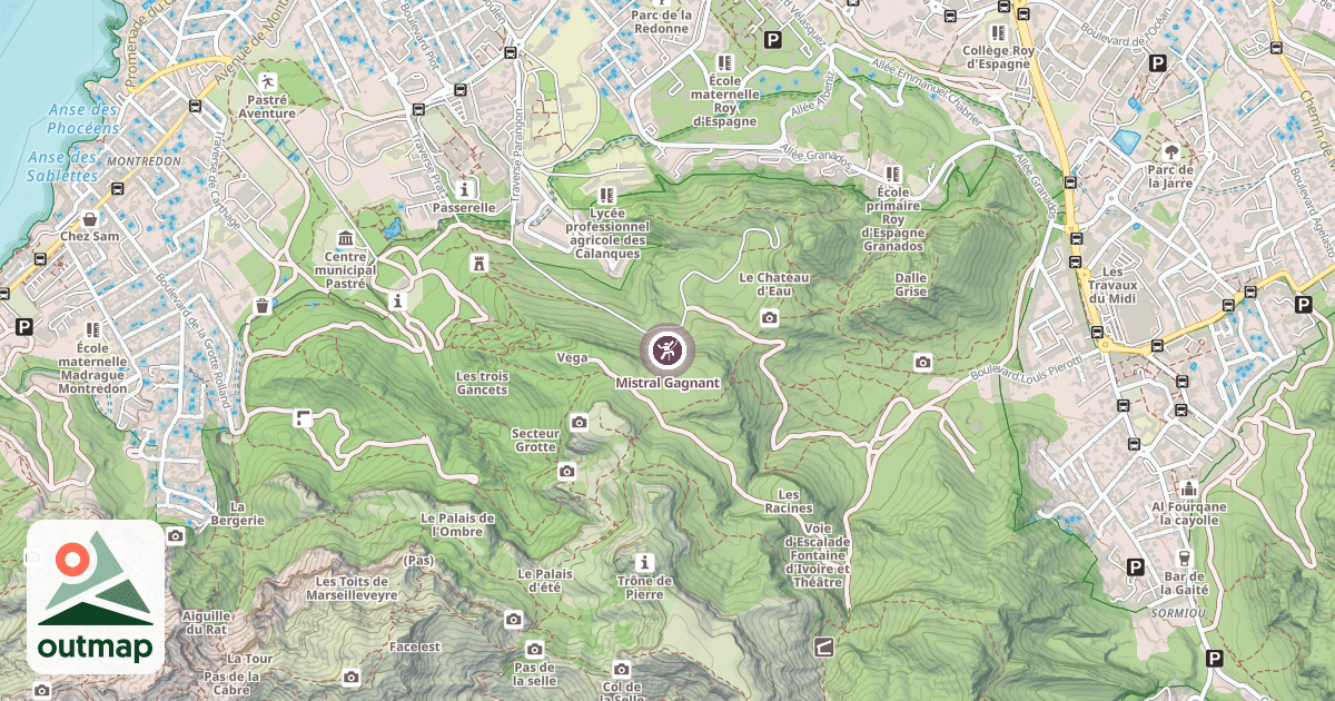 Map of Mistral Gagnant
