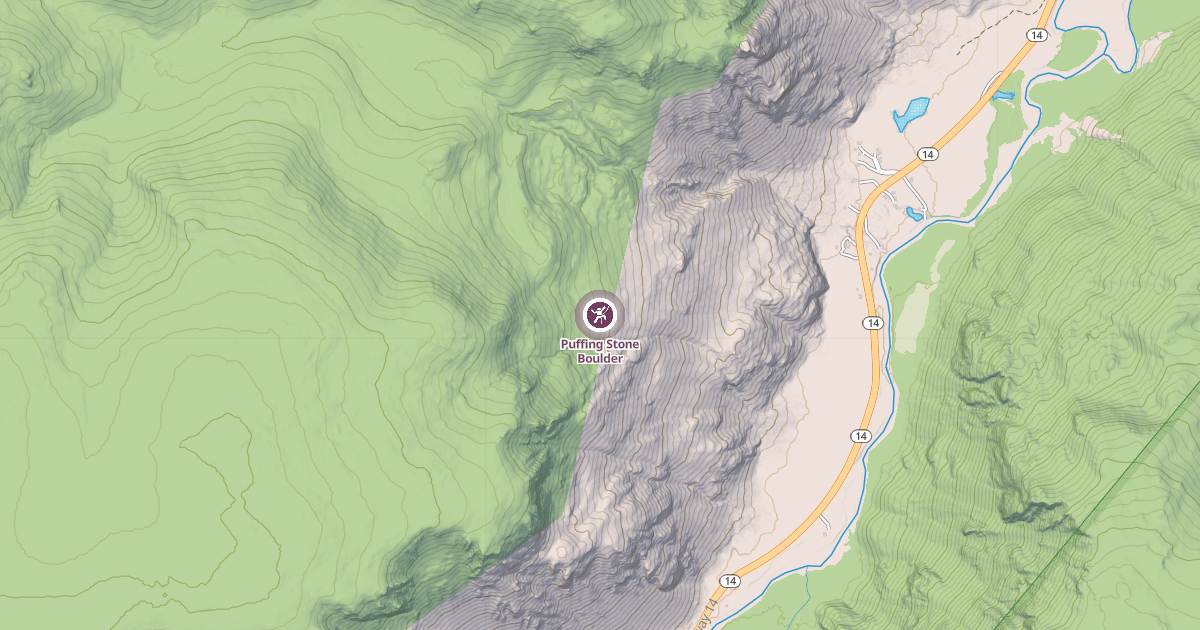 Map preview of Puffing Stone Boulder