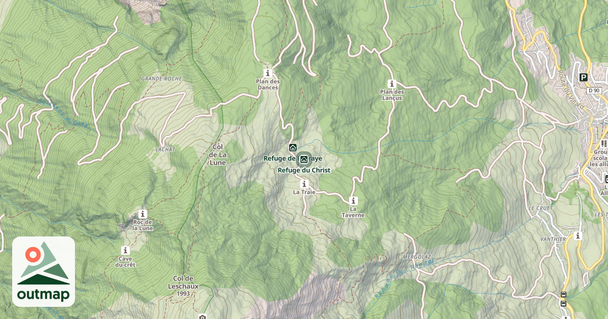 Map of Refuge du Christ