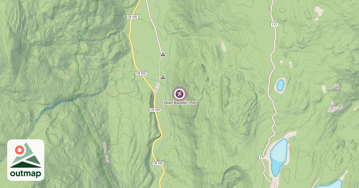Map of Swan Boulder, The