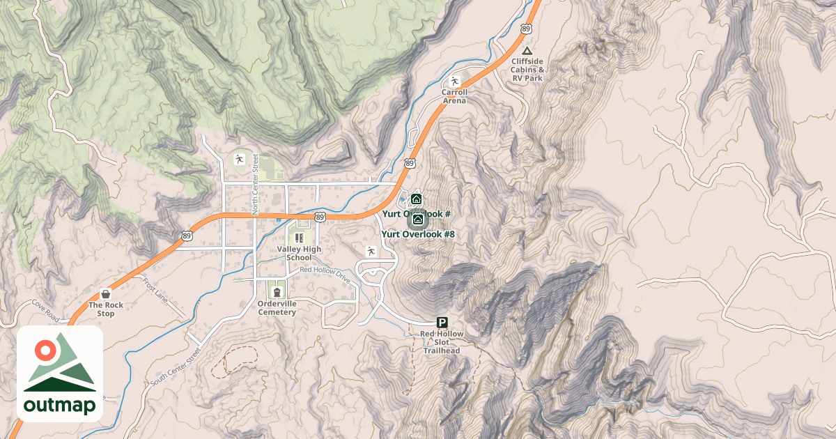 Map of Yurt Overlook #8