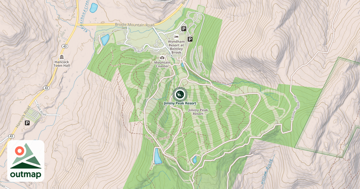 Map of Jiminy Peak Resort