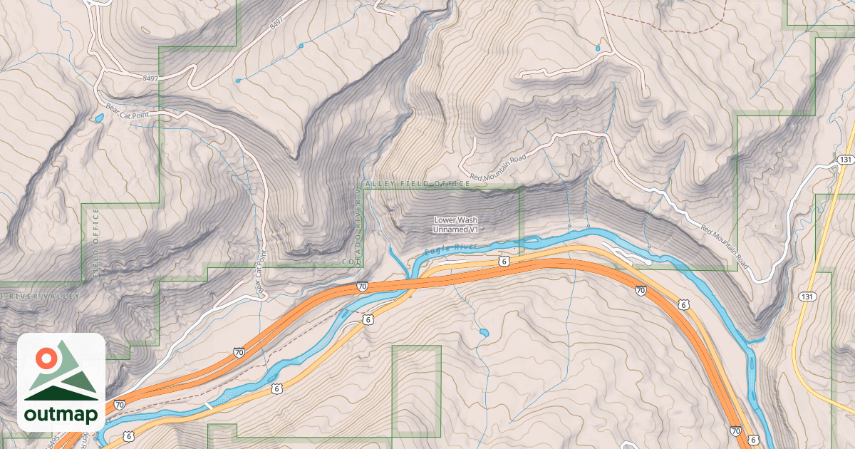 Map of Lower Wash Unnamed