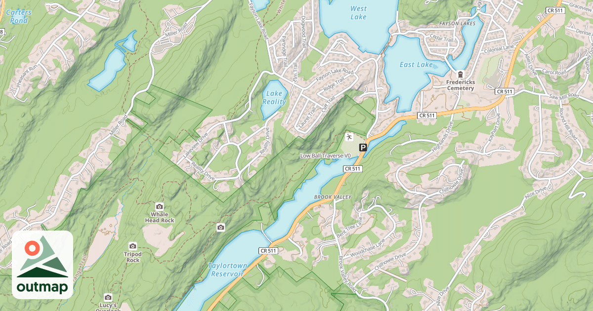 Map of Low Ball Traverse