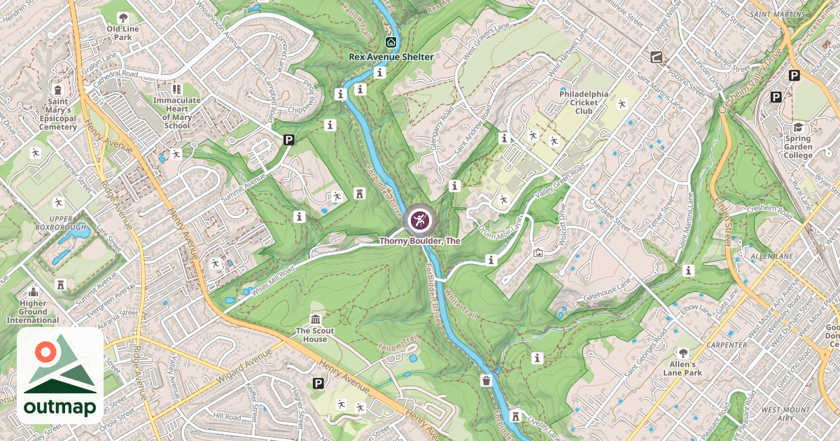 Map of Thorny Boulder, The