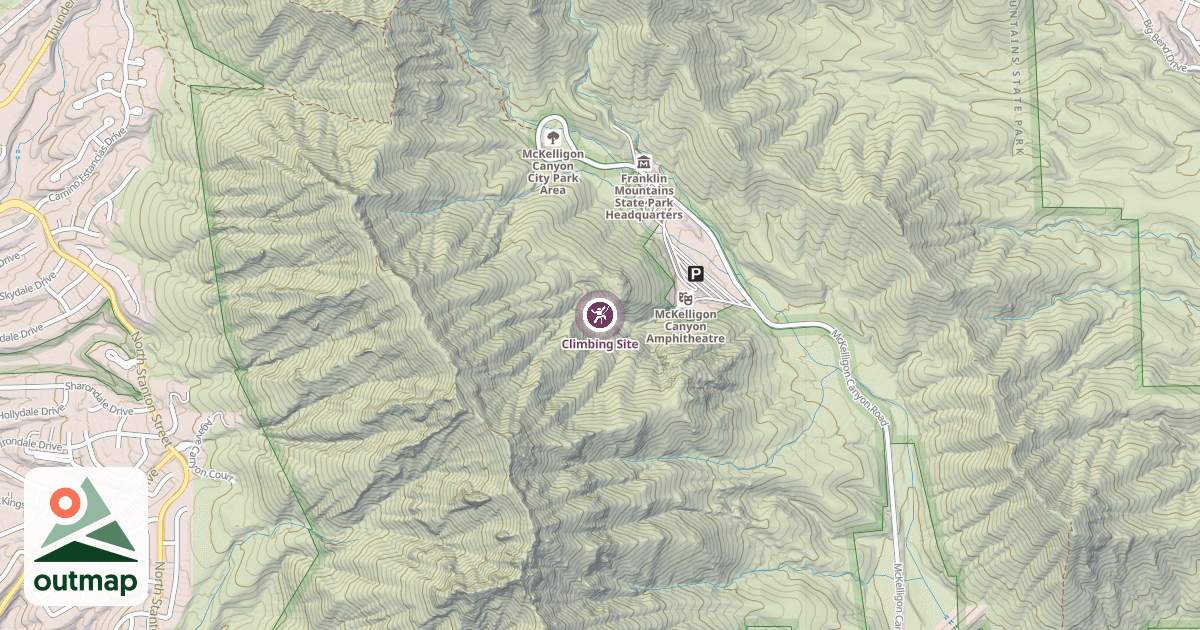 Map of Climbing Site