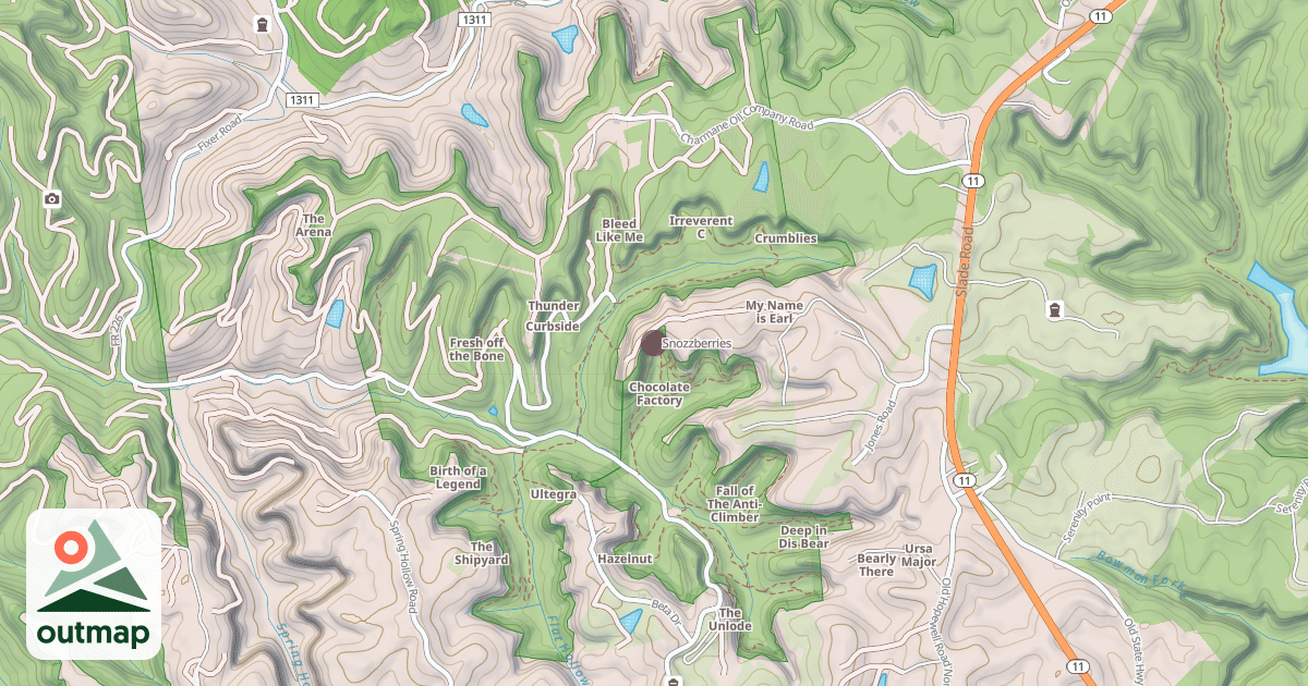 Map of Snozzberries