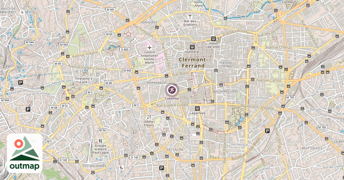 Map of Casamur