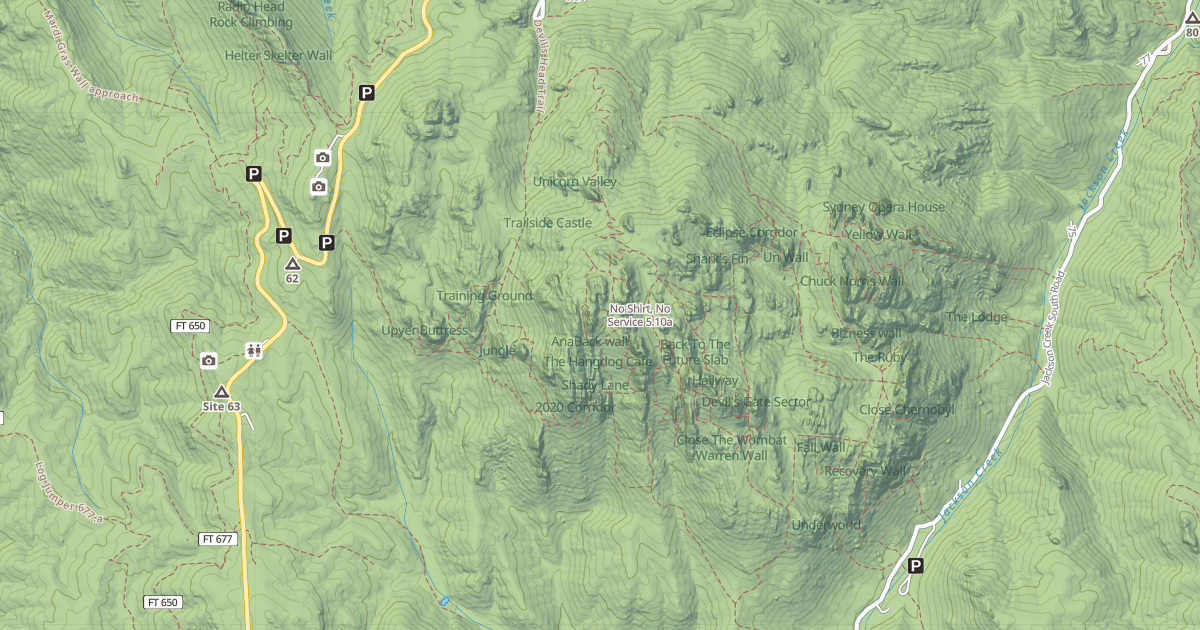 Map preview of No Shirt, No Service