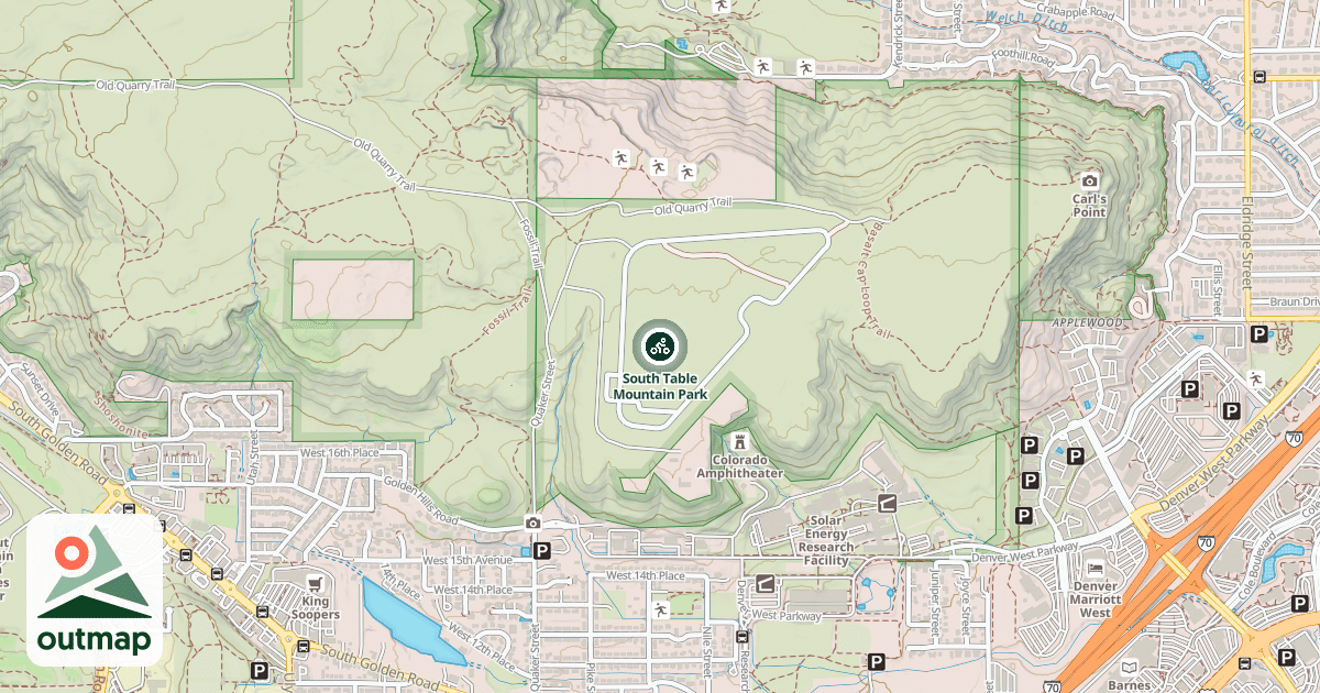 Map of South Table Mountain Park