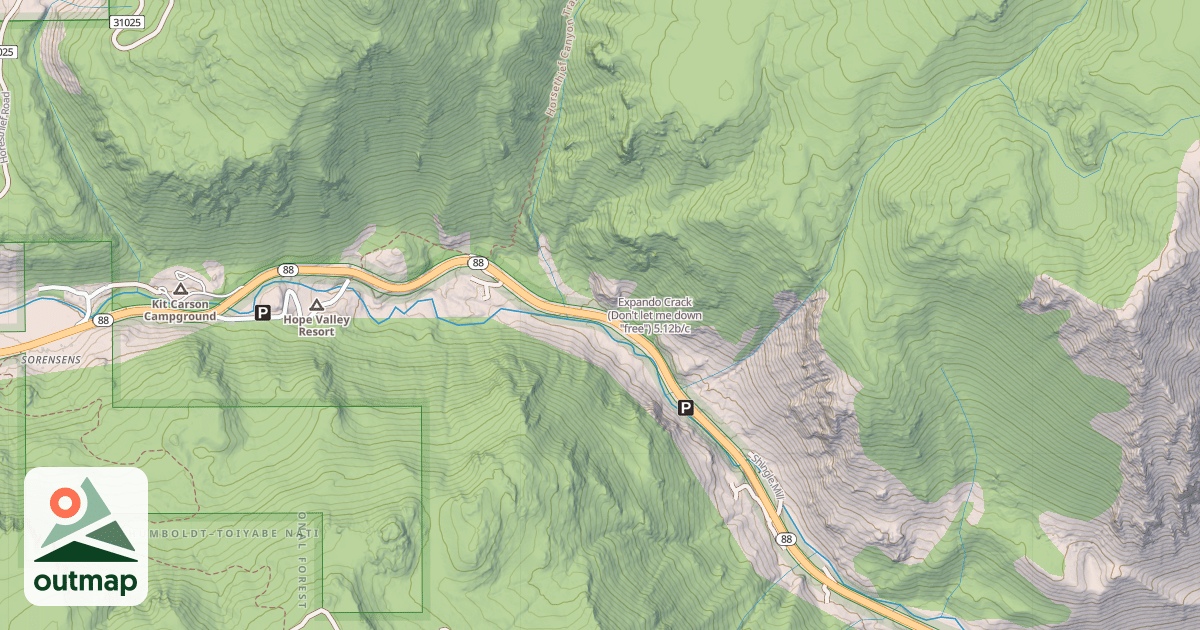 Map of Expando Crack (Don't let me down "free")