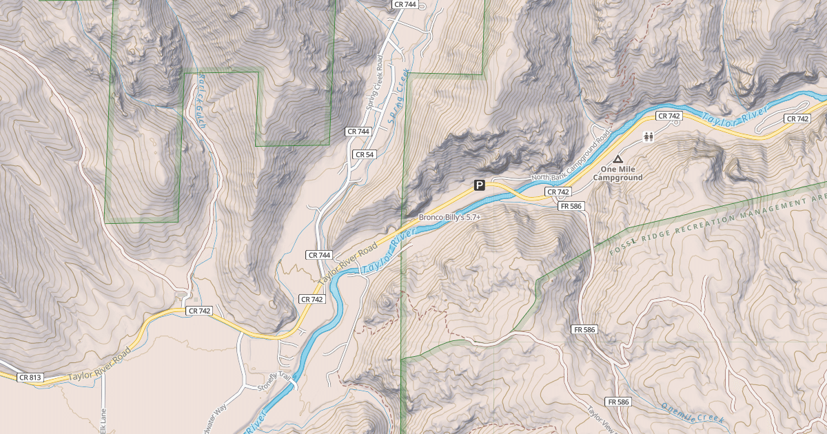 Map preview of Bronco Billy's