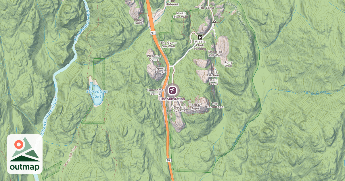 Map of The Substation