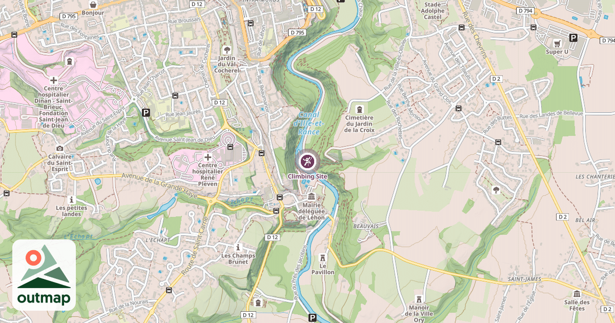 Map of Climbing Site