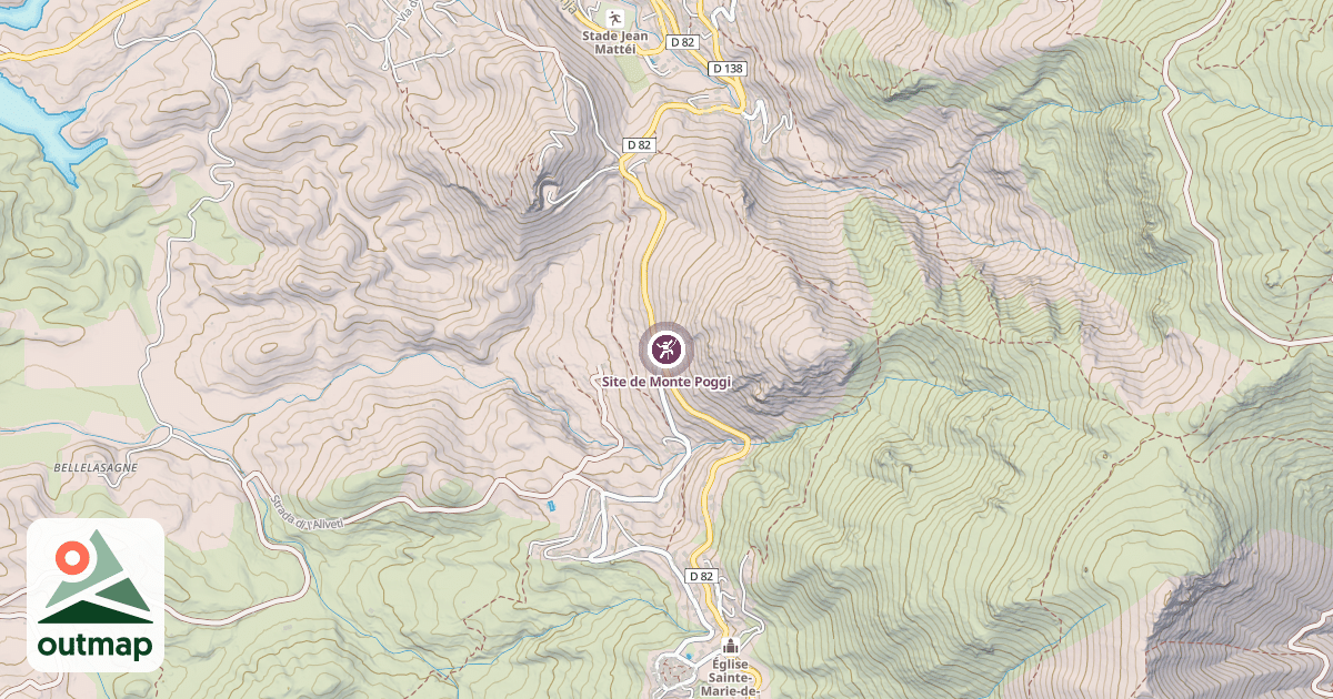Map of Site de Monte Poggi