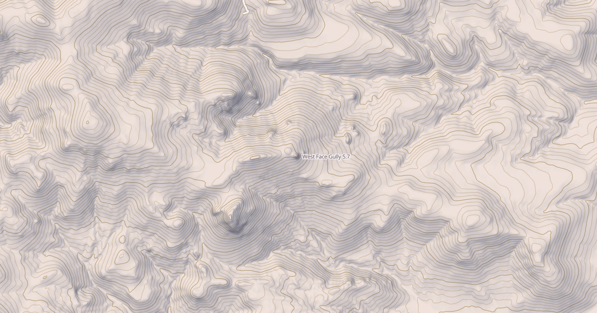Map preview of West Face Gully