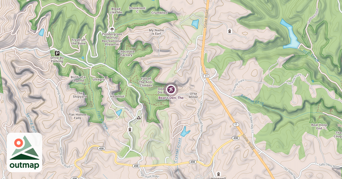 Map of Bear's Den, The