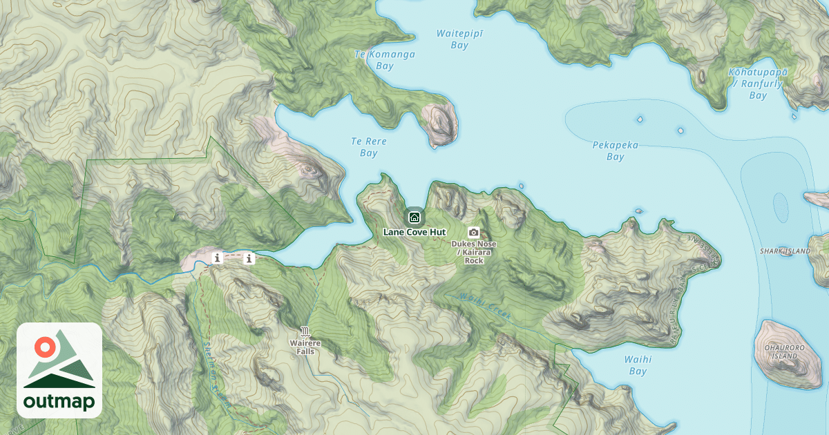 Map of Lane Cove Hut