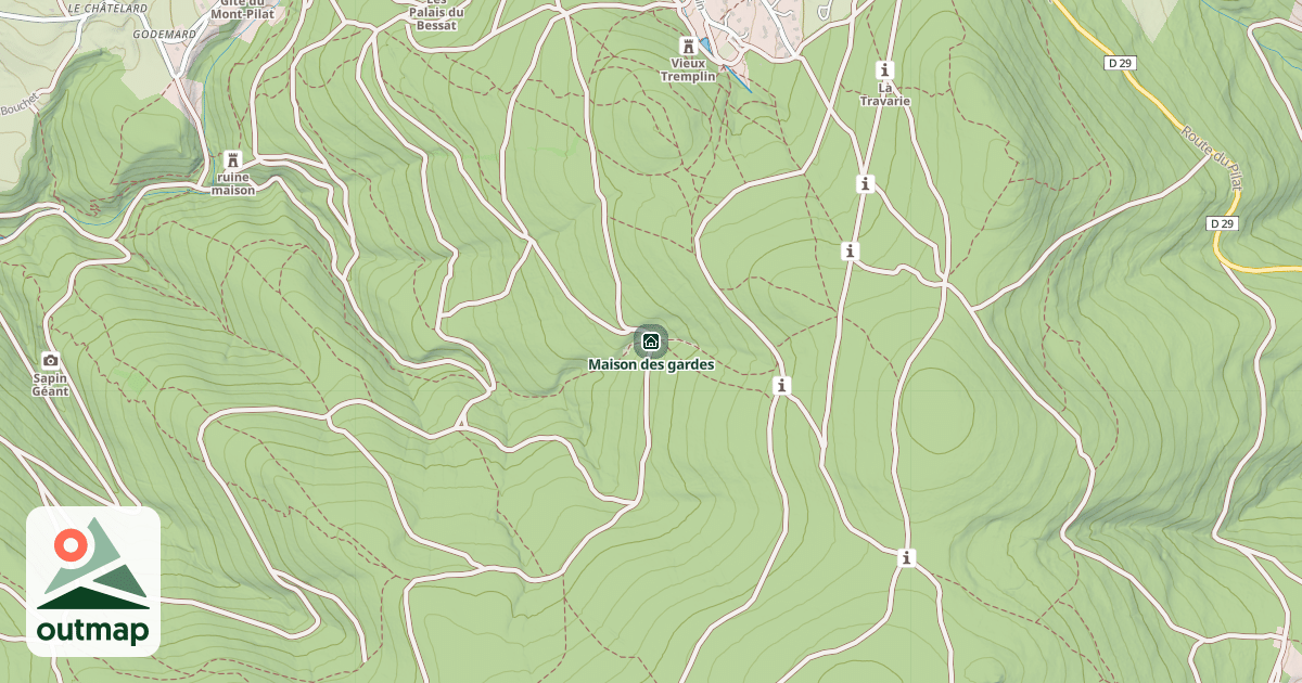 Map of Maison des gardes