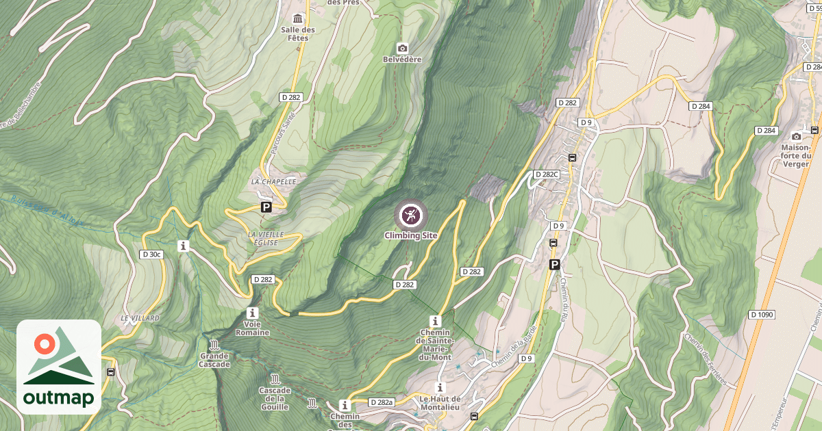 Map of Climbing Site