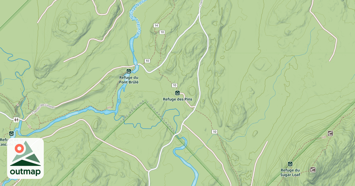 Map of Refuge des Pins