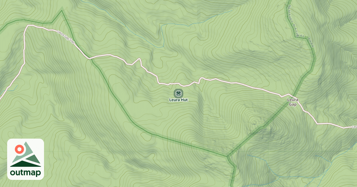 Map of Leura Hut