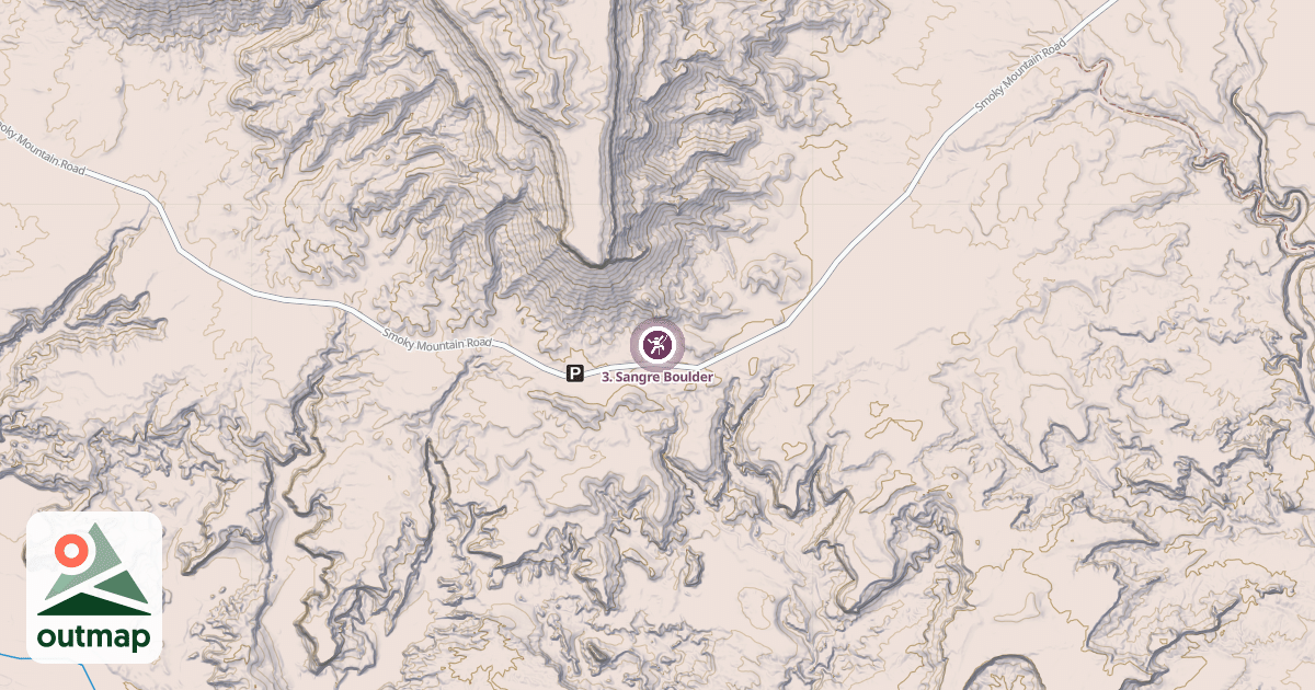Map of 3. Sangre Boulder