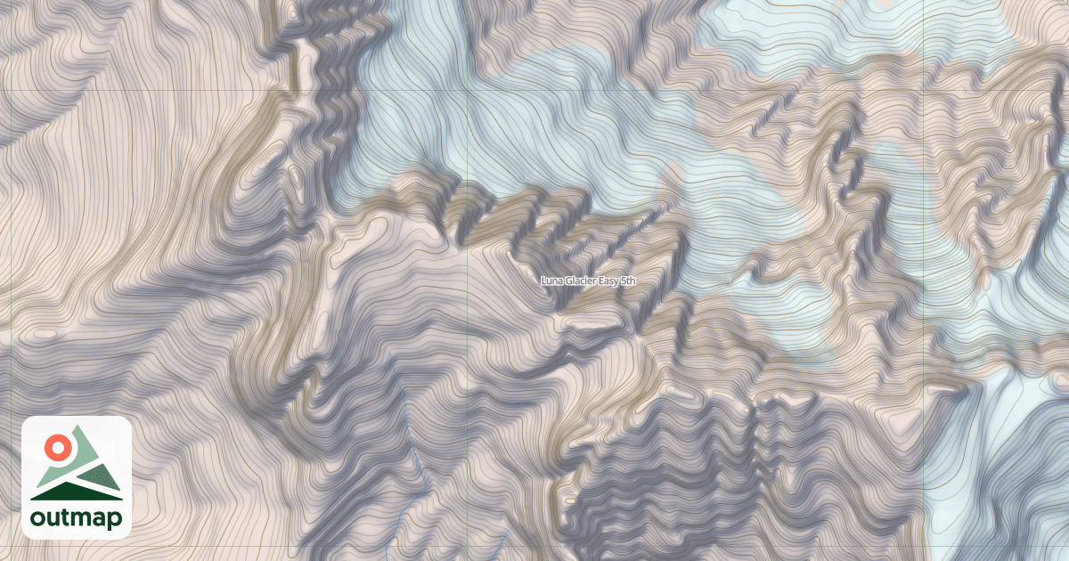 Map of Luna Glacier