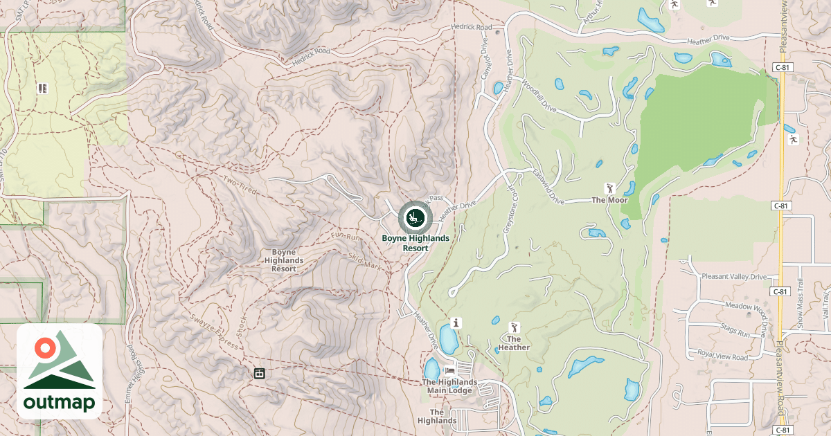 Map of Boyne Highlands Resort