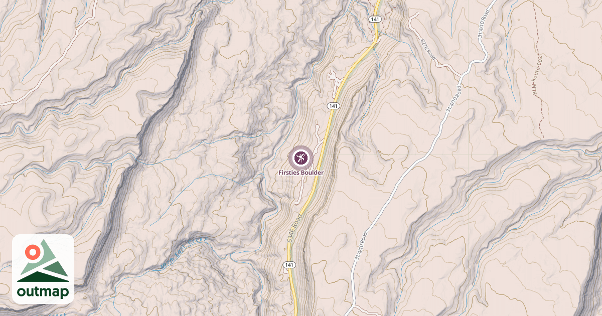 Map of Firsties Boulder